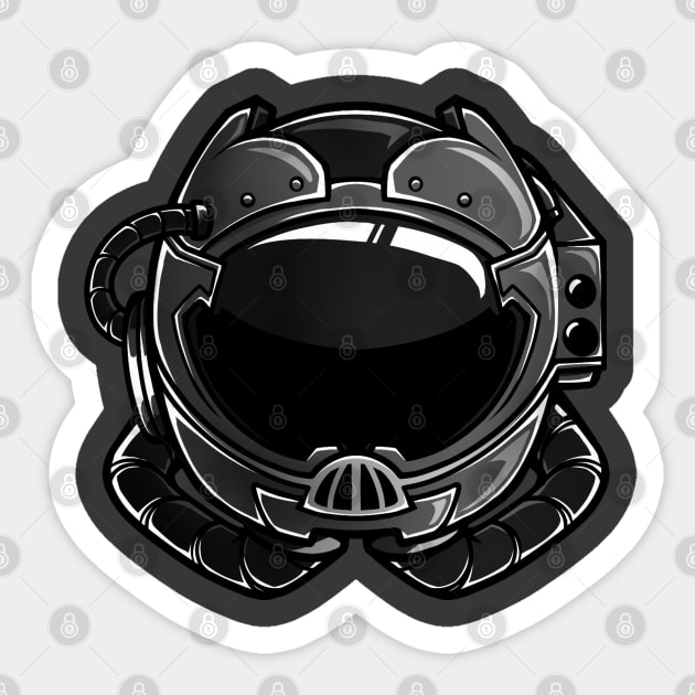 Astronaut helmet Sticker by Helithus Vy